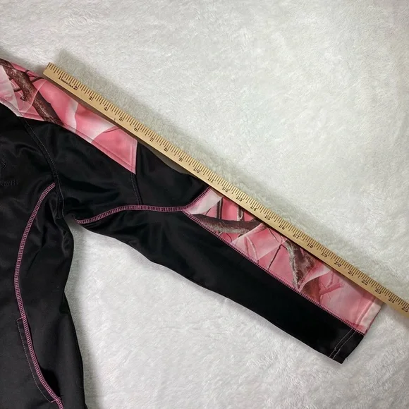 Huntworth Women’s Pink Camo Full-Zip Performance Track Jacket Size Medium - Picture 8 of 9